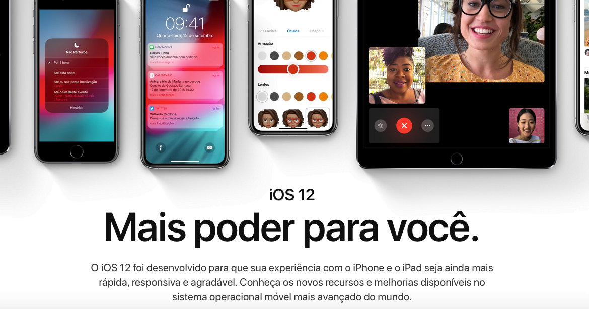 Principais Mudanças no iOS 12